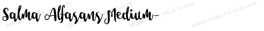 Salma Alfasans Medium字体转换